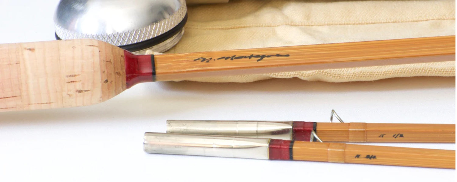 FS - mcmonies (macmonies) circa 1930s zipper creel, bamboo rod
