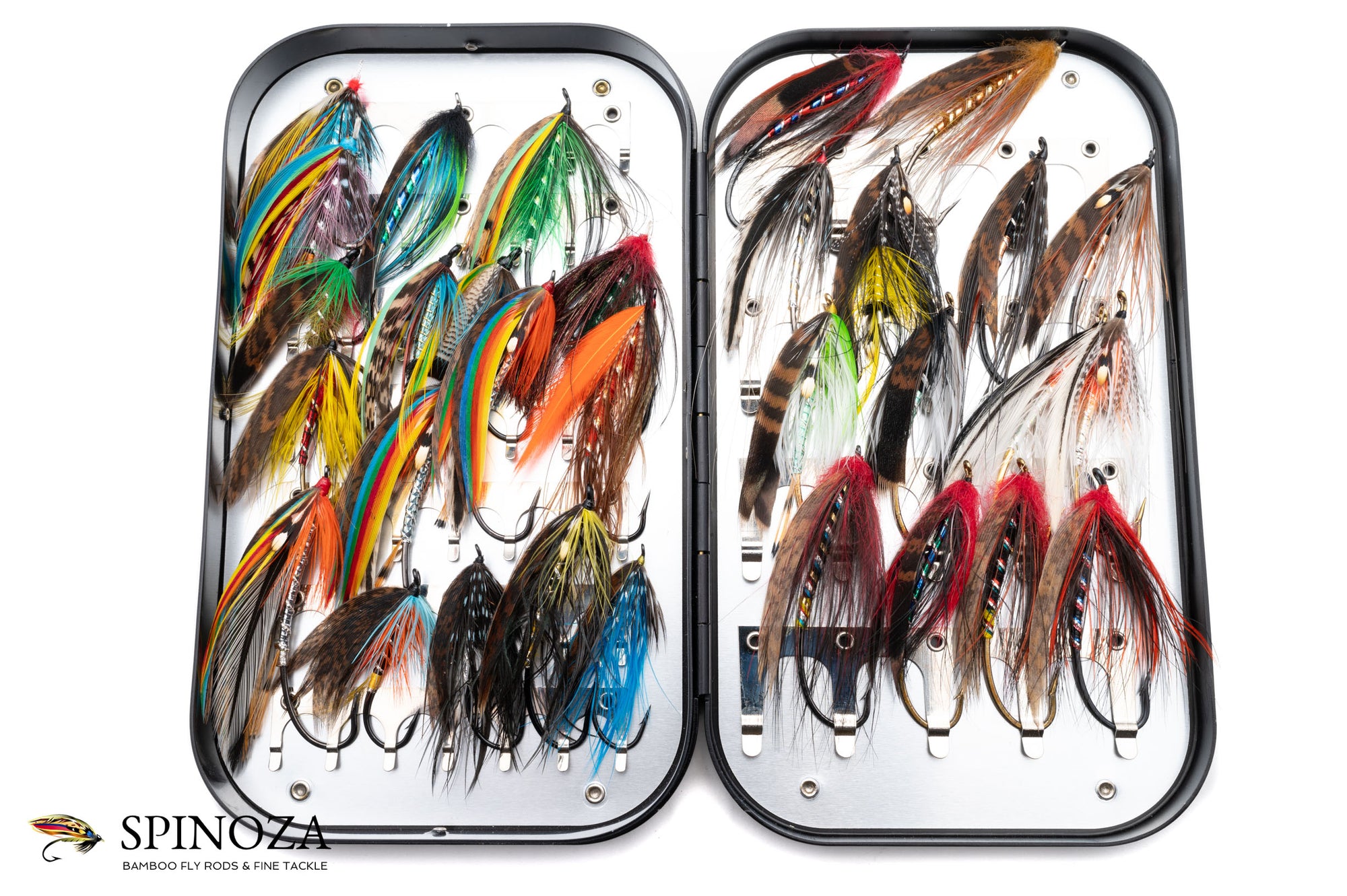 Steve Gobin Salmon Flies in Wheatley Slimline Box