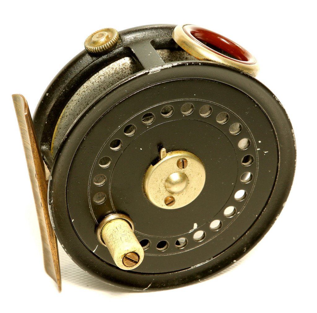 JW Young 3 1/8 Farlow's red agate fly reel - Spinoza Rod Company