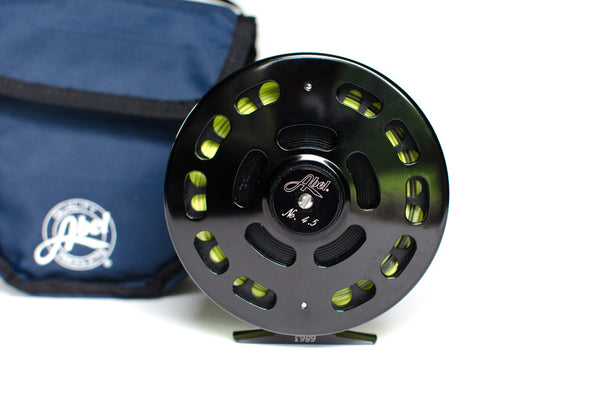 Abel 4.5 Large Arbor Salmon Fly Reel 4.5 With Pouch # 724