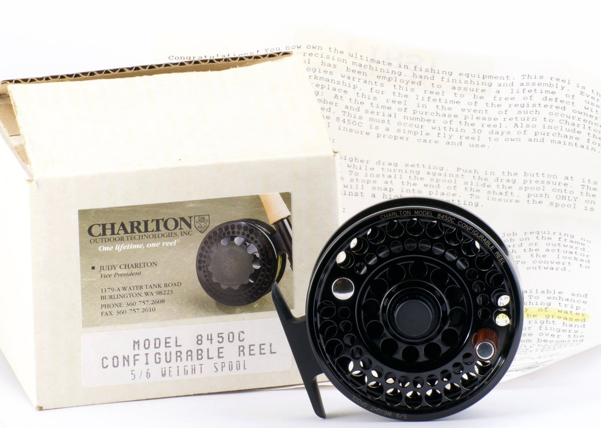 Charlton 8450C Fly Reel with 5/6 Spool - Spinoza Rod Company