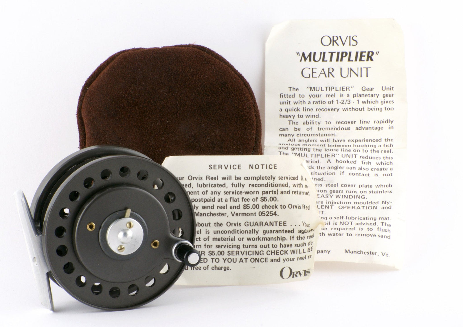 Orvis 1874 fly reel - rare wide spool bass model! - Spinoza Rod Company