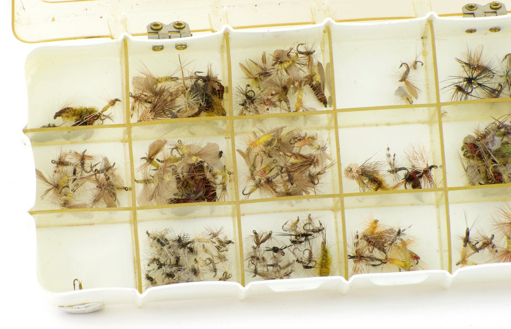 ☆ Various Dry Flies In a Wooden Box ☆ - フィッシング