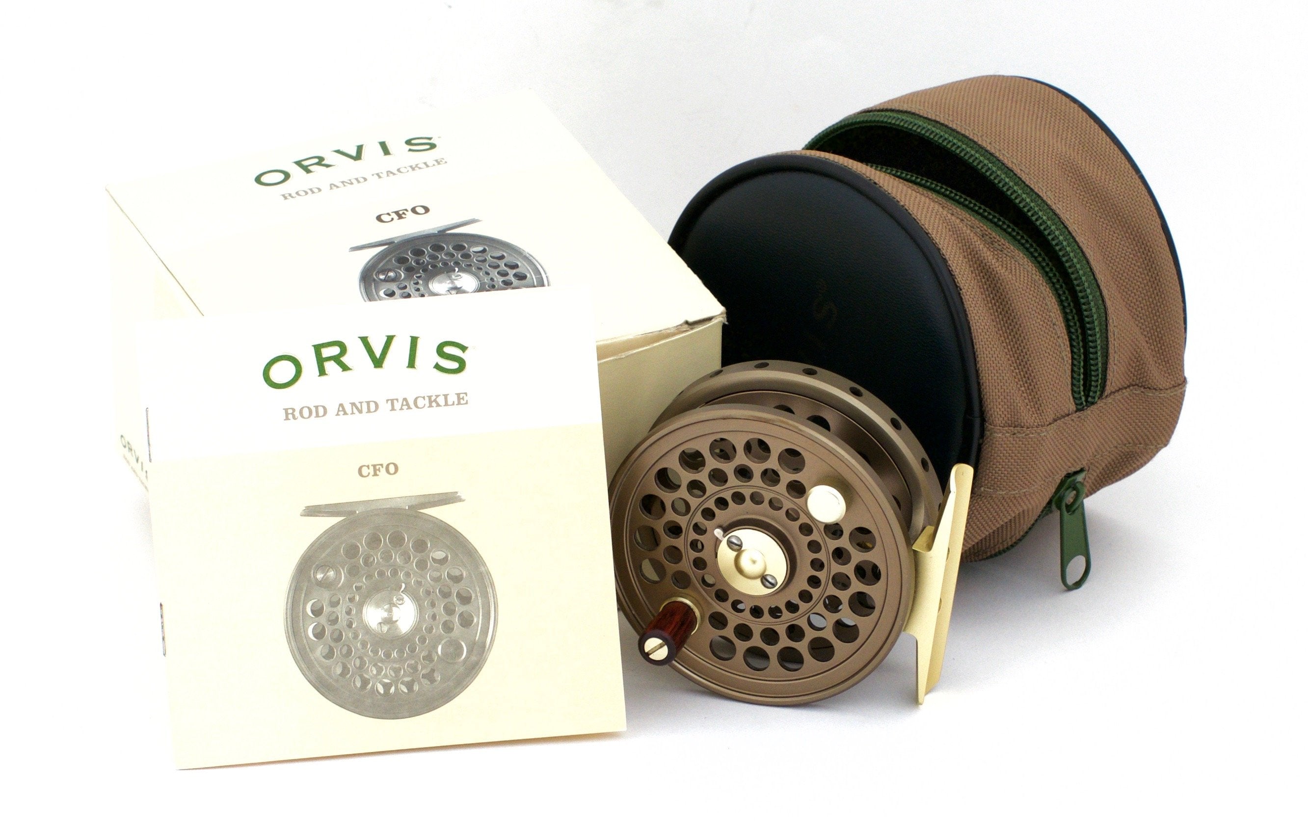 Rare Orvis Cfo 3 Disc Fly Reel C.F.O. With Case, Engine In Good Condition,  Limit