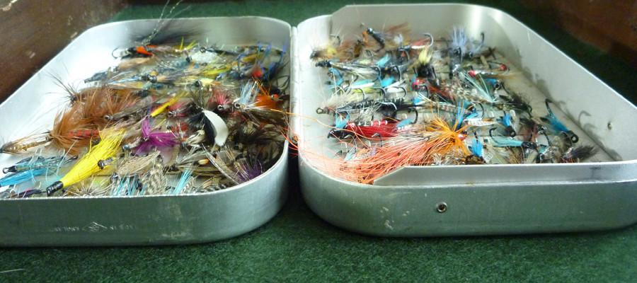 Wheatley Fly Box (large) - with Salmon Flies