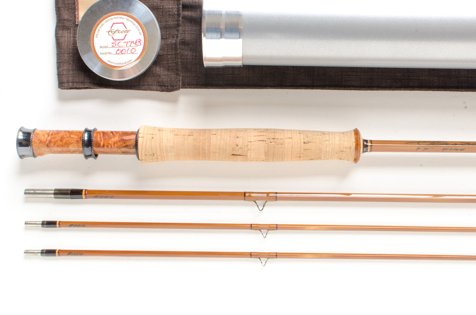 Reel seat of H.C. LItchfield & Co. bamboo fly rod made by B. F. Nichols.